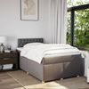 vidaXL Boxspringbett mit Matratze Taupe 120x200 cm Stoff 3288958 Bild 4