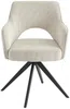 Vente-unique - KONYA Stuhl SamtStoff Beige - B 59 cm x H 84 cm x L 58 cm Bild 2