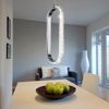 2er Set LED Hängeleuchte, Chrom, verstellbar, Dimmbar, H 150cm Bild 4