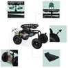 relaxdays Rollsitz Fahrbarer Gartensitz mit Stauraum, schwarz Bild 3