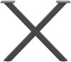 vidaXL Couchtischbeine X-Form 2 Stk. Anthrazit 50x(42-43) cm Stahl 4012898 Bild 5