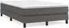 vidaXL Boxspringbett mit Matratze Grau 120x200 cm Kunstleder 3144253 Bild 2
