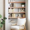 vidaXL Wandregal Hellbraun 80x30x(2-6) cm Massivholz Eiche Behandelt 363664 Bild 3