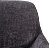 2er-Set Esszimmerstuhl HWC-N74, Küchenstuhl, drehbar Auto-Return, Stoff Chenille (490g/m²) Öko-Tex ~ dunkelgrau Bild 5