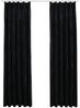 vidaXL Verdunkelungsvorhänge mit Haken 2 Stk. Samt Schwarz 140x225 cm 134493 Bild 2
