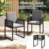 5tlg. Rattan Gartenmöbel Set inkl. 2 Stühle mit Kissen & Hocker & Tisch Balkonset Gartenset Bild 3