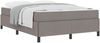 vidaXL Boxspringbett Taupe 140 x 200 cm Stoff 3398868 Bild 2