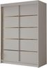 Kleiderschrank mit Goldverzierung Laraso IV mit zwei Schwebetüren (Farbe: Cashmere) Bild 2