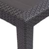vidaXL Gartentisch Braun 150x90x72 cm Kunststoff Rattan-Optik 45606 Bild 3