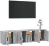 vidaXL 3-tlg. TV-Schrank-Set Betongrau Holzwerkstoff 3188402 Bild 3