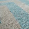 KADIMA DESIGN Teppich Rauten Wohnzimmer schmutzabweisend Teppich Kurzflor, Rechteckig, Höhe: 6 mm, Florhöhe: 2 mm, 100% Polypropylen, Rechteckig, 60x100cm, Blau Bild 2