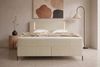 Boxspringbett Titan - Samtstoff - creme - 200x200 cm Bild 3