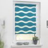 Lichtblick Sonnenschutzsysteme GmbH Doppelrollo Stockholm 45 cm x 150 cm (BxL) Petrol Duo Rollo in extravagantem Stil; Klemm- und schraubbar; Lichtdurchlässig und blickdicht Bild 4