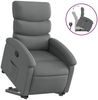 vidaXL Relaxsessel mit Aufstehhilfe Dunkelgrau Stoff 3203979 Bild 2