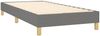 Einzelbett, Polsterbett mit Matratze Stoff Dunkelgrau 100x200 cm Bild 4