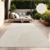 TT Home Teppich Diele, Esszimmer, Flur, Küche, Wohnzimmer, Außenbereich, Rund, Höhe: 10 mm, In-& Outdoorteppich Wetterfest Balkon Schlafzimmer Boho Skandi Motiv U Bild 4