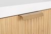 Nachttisch Charley aus Paulowniaholz, 1 Schublade, Weiß/Braun, 40 x 30 x 57 cm Bild 5