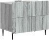 vidaXL Nachttisch Graues Sonoma 62 x 34,5 x 49,5 cm Holzwerkstoff 894321 Bild 2