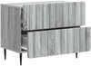 vidaXL Nachttisch Graues Sonoma 62 x 34,5 x 49,5 cm Holzwerkstoff 894321 Bild 3