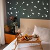 FOUORTUNATE-BEE Wandtattoo 40er Set Silberne Stern Spiegelaufkleber für Wand & Schlafzimmer, Spiegel Sterne Wanddeko für Kinderzimmer, Babyzimmer & Wohnzimmer Bild 3