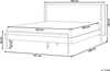 Bett mit Lattenrost LIBERMONT 140 x 200 cm Holz Dunkler Holzfarbton Bild 2