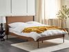 Bett mit Lattenrost LIBERMONT 140 x 200 cm Holz Dunkler Holzfarbton Bild 3
