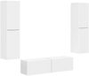 vidaXL TV-Schrankset 6 pcs Weiß Holzwerkstoff 3409123 Bild 2