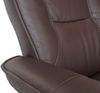 MCA Relaxsessel Hamilton, Fernsehsessel Hocker, Echtleder 130kg belastbar ~ braun, naturbraun Bild 3