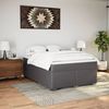 vidaXL Boxspringbett mit Matratze Grau 140x200 cm Kunstleder 3285215 Bild 3