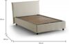 Dmora Anyta Doppelbett, Stauraumbett mit Stoffbezug, 100 % Made in Italy, Öffnung vorne, geeignet für Matratze 120x190 cm, Beige Bild 3