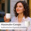 MiaMio Espressotasse Luxe ohne Henkel, 90 ml, Weiß, 4-tlg, Keramik, Ristretto & Doppio, dickwandig, modern Bild 4
