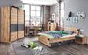 Jugendbett 90x200cm EVERTON-43 mit Absetzungen in Graphit, B x H x T ca. 96 x 85 x 210cm Bild 2
