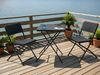 Bistro Set klappbar TRAPPETO Schwarz Bild 3
