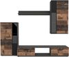AX LIVING Hochwertige Wohnwand Formilo 240 cm – Modern in Matera & Oldstyle Bild 3