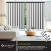 KESSER® Senkrechtmarkise Außenrollo Handkurbelmechanismus Balkonrollo Sonnen & Sichtschutz Beschattung Sonnenschutz Außen Rollo mit Kurbel Markisenkasten Balkon & Terrasse Inkl. Montageset & Abdeckung Grau / Weiß, 180 x 250cm Bild 5