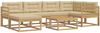 vidaXL Outdoor-Sofagarnitur 7 pcs Weiß und Beige 3386712 Bild 2