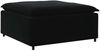 vidaXL Modulares Sofa mit Fußhocker Kissen Samt Schwarz 3321224 Bild 4