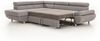Ecksofa Sofa PANOS Stoff Esito Grau mit Schlaffunktion Ottomane Links Bild 3