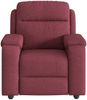 vidaXL Massagesessel Weinrot Stoff 4015693 Bild 3