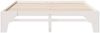 vidaXL Bettrahmen Weiß 200 x 200 cm Massives Kiefernholz 872975 Bild 5