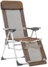 vidaXL Klappbare Liegestühle mit Fußteil 2 Stk. Braun Textilene 360148 Bild 2