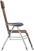 vidaXL Klappbare Liegestühle mit Fußteil 2 Stk. Braun Textilene 360148 Bild 5