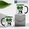 Momentals Tasse Pinguin – „Kleeblatt Power - Heute ist mein Tag“ – lustiges Geschenk, Gratis Versand · Links-&Rechtshänder · Spülmaschinenfest Bild 3