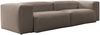 KAWOLA Sofa CELESTE 4-Sitzer Cord taupe 72 x 114 x 302 cm Bild 3