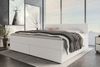 Boxspringbett Valerio Familienbett - Webstoff - weiß - 260x200 cm Bild 2