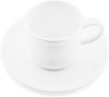 Almina 12 Teiliges Kaffeetassen-Set aus Porzellan Weiß rund Kaffeeservice 200 ml Bild 4