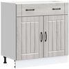 vidaXL Küchen-Unterschrank Lucca Grau Sonoma Holzwerkstoff 853743 Bild 2