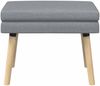 vidaXL Doppellagige Bank Hellgrau 60 x 40 x 46 cm Stoff 42038417 Bild 5