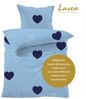 Lavea Kinderbettwäsche Bettwäsche Kinder Herzen Set, mit Reißverschluss, mit Herzmotiv, 100% Baumwolle, 2 teilig, weiche Bezüge für Bettdecke und Kopfkissen Bild 4