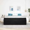 vidaXL Bettrahmen mit Matratze Schwarz 200 x 200 cm Stoff 3398440 Bild 3